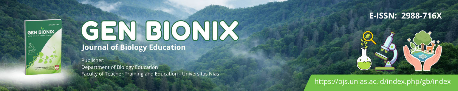 GEN BINOX: Jurnal Ilmiah Pendidikan Biologi
